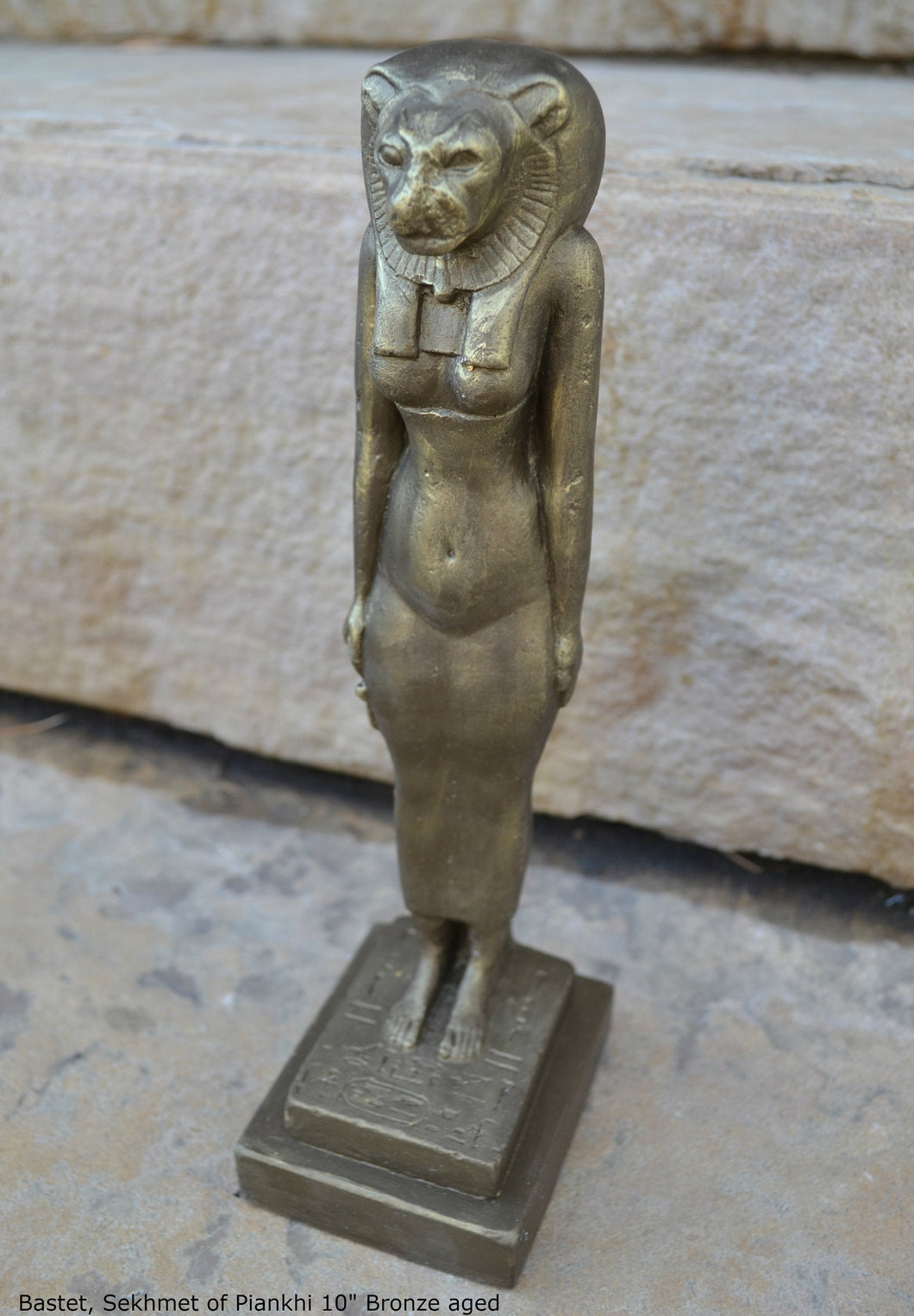 History Egyptian Goddess Bastet, Sekhmet of Piankhi Sculpture Statue 10