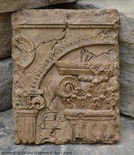 Load image into Gallery viewer, Roman Greek Architectural Column Fragment Wall plaque Neo-Mfg d13 9"
