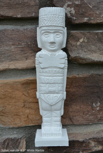 History Toltec warrior Mesoamerican MAYAN AZTEC Sculptural Wall plaque relief statue 8.5