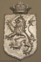 Load image into Gallery viewer, Decor Coat of Arms Rampant Lion Crown wall plaque sign 19&quot; Grand www.Neo-Mfg.com home garden decor art medieval
