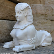 Load image into Gallery viewer, Egyptian Sphinx Female statue fragment replica sculpture Artifact 11&quot; www.Neo-Mfg.com
