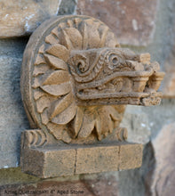 Load image into Gallery viewer, History Feathered Serpent Head of Quetzalcoatl Aztec Maya Artifact Carved Sculpture Statue 4&quot; www.Neo-Mfg.com
