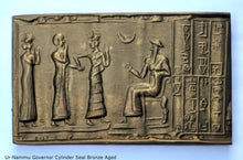 Load image into Gallery viewer, Historical Assyrian Sumerian Ur-Nammu Governor Cylinder Seal wall Sculpture www.Neo-Mfg.com Mesopotamia Cy2
