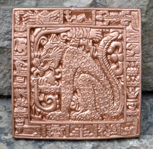 Load image into Gallery viewer, Aztec Mayan Jaguar Balam Cat sculpture Wall plaque carving 6&quot; www.Neo-Mfg.com
