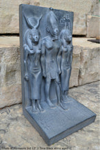 Load image into Gallery viewer, Egyptian Triads of Menkaure mycerinus 3rd Sculpture statue museum reproduction art 13&quot; www.Neo-Mfg.com home decor Museum Reproduction
