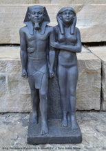 Load image into Gallery viewer, History Egyptian King Menkaura Mycerinus &amp; queen Statue Sculpture 16&quot; www.Neo-Mfg.com home decor Museum reproduction

