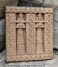 Load image into Gallery viewer, Assyrian Persian facade Ianna Temple King Kara-indas Uruk Persepolis relief sculpture ancient replica Sculpture www.Neo-Mfg.com 7&quot; b3
