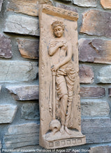 Load image into Gallery viewer, Roman Greek Carved nymph Fountain of Innocents Danaides of Argos Dress Figure Sculptural Wall frieze plaque relief www.Neo-Mfg.com 22&quot;
