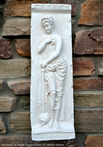 Roman Greek Carved nymph Fountain of Innocents Danaides of Argos Dress Figure Sculptural Wall frieze plaque relief www.Neo-Mfg.com 22
