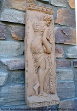Load image into Gallery viewer, Roman Greek Carved nymph Fountain of Innocents Danaides of Argos Bowl Figure Sculptural Wall frieze plaque relief www.Neo-Mfg.com 22"
