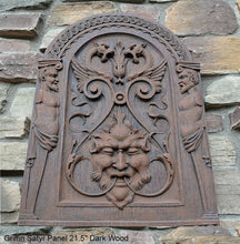 Load image into Gallery viewer, Decor French design Griffin Satyr wood carving style wall plaque sculpture 21.5&quot; www.Neo-Mfg.com architectural salvage look
