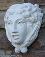 Load image into Gallery viewer, Roman Greek Medusa bust Sculptural wall relief plaque www.Neo-Mfg.com 8.25&quot;
