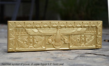 Load image into Gallery viewer, Egyptian Nekhbet symbol of power of upper Egypt Frieze fragment Sculpture reproduction art 9.5" www.Neo-Mfg.com home decor
