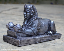 Load image into Gallery viewer, Egyptian SPHINX of Amenhotep III Artifact Carved Sculpture Statue 7" ww.Neo-Mfg.com Home decor
