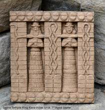 Load image into Gallery viewer, Assyrian Persian facade Ianna Temple King Kara-indas Uruk Persepolis relief sculpture ancient replica Sculpture www.Neo-Mfg.com 7&quot; b3

