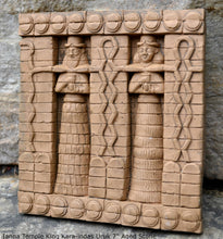 Load image into Gallery viewer, Assyrian Persian facade Ianna Temple King Kara-indas Uruk Persepolis relief sculpture ancient replica Sculpture www.Neo-Mfg.com 7" b3
