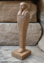 Load image into Gallery viewer, History Egyptian Ptah-Sokar-Osiris Ushabti statue hieroglyph Sculptural www.Neo-Mfg.com 8&quot;
