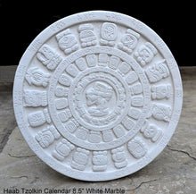 Load image into Gallery viewer, History MAYAN AZTEC Haab Tzolkin CALENDAR Sculptural wall relief plaque 8.5&quot; Museum Quality Neo-Mfg n12
