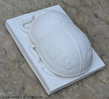 Load image into Gallery viewer, Egyptian Scarab beetle Sculpture Statue 7.75&quot; www.Neo-Mfg.com wall or table
