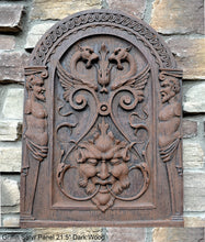 Load image into Gallery viewer, Decor French design Griffin Satyr wood carving style wall plaque sculpture 21.5&quot; www.Neo-Mfg.com architectural salvage look
