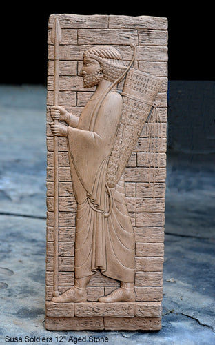 Assyrian Guard of the Kings Persian Persepolis guard king Susa Soldiers darius relief art Wall Sculpture 12
