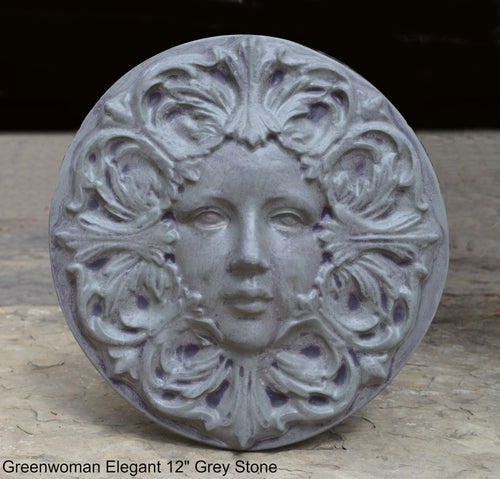 Greenwoman Elegant Sculptural Wall frieze plaque Fragment relief www.Neo-Mfg.com 12