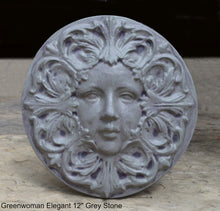 Load image into Gallery viewer, Greenwoman Elegant Sculptural Wall frieze plaque Fragment relief www.Neo-Mfg.com 12"
