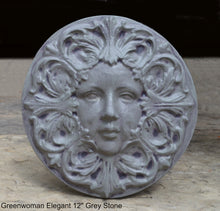 Load image into Gallery viewer, Greenwoman Elegant Sculptural Wall frieze plaque Fragment relief www.Neo-Mfg.com 12"
