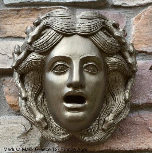 Medusa Mask Greece museum sculpture Artifact bust plaque www.Neo-Mfg.com 12