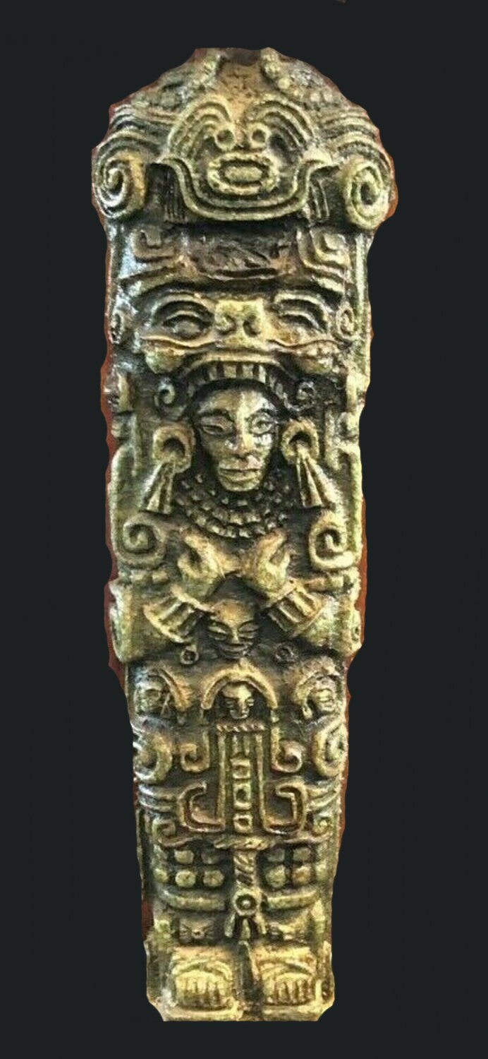 History Aztec Maya Stela P1 Artifact Carved Stone Sculpture Statue 9