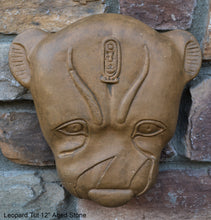 Load image into Gallery viewer, History Egyptian Leopard Tut tomb 12" sculpture wall plaque statue www.Neo-Mfg.com Museum reproduction sekhmet p15
