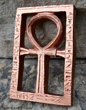 Load image into Gallery viewer, Egyptian Senebef Ankh Sculpture carving wall plaque 9&quot; www.Neo-Mfg.com home decor d28
