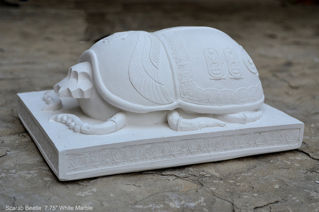 Egyptian Scarab beetle Sculpture Statue 7.75