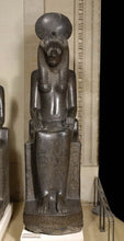 Load image into Gallery viewer, History Egyptian Goddess Sekhmet seated Sculpture Statue 7.5&quot; www.Neo-Mfg.com Museum Replica
