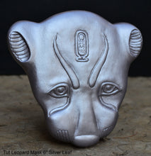 Load image into Gallery viewer, History Egyptian Leopard Mask 6&quot; sculpture wall plaque statue www.Neo-Mfg.com Museum reproduction
