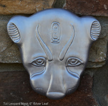 Load image into Gallery viewer, History Egyptian Leopard Mask 6&quot; sculpture wall plaque statue www.Neo-Mfg.com Museum reproduction
