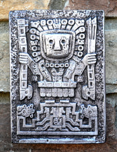Load image into Gallery viewer, Inca Viracocha Tiwanaku Gateway sun Sculptural wall relief plaque 6&quot; www.Neo-Mfg.com home decor k16
