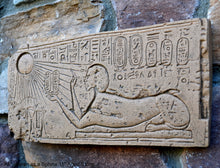 Load image into Gallery viewer, Egyptian Akhenaten as a Sphinx artifact Carved Sculpture Statue 11&quot; ww.Neo-Mfg.com Museum reproduction e2
