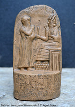 Load image into Gallery viewer, Babylon law code of Hammurabi Fragment Sculptural wall relief plaque www.Neo-Mfg.com 6.5&quot;
