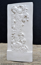 Load image into Gallery viewer, Aztec Mayan Temple foliated cross Center left K&#39;inich Kan Bahlam II carving wall plaque www.Neo-Mfg.com home garden decor art 9&quot; j14
