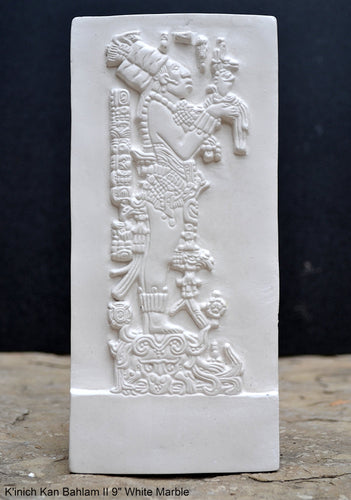 Aztec Mayan Temple foliated cross Center left K'inich Kan Bahlam II carving wall plaque www.Neo-Mfg.com home garden decor art 9