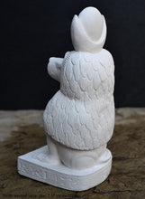 Load image into Gallery viewer, Egyptian Thoth Baboon seated w/ Lunar Disc Sculpture Statue 7.5&quot; www.Neo-Mfg.com Museum Replica
