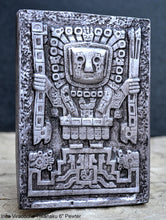 Load image into Gallery viewer, Inca Viracocha Tiwanaku Gateway sun Sculptural wall relief plaque 6&quot; www.Neo-Mfg.com home decor k16
