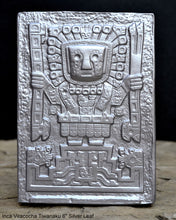 Load image into Gallery viewer, Inca Viracocha Tiwanaku Gateway sun Sculptural wall relief plaque 6&quot; www.Neo-Mfg.com home decor k16
