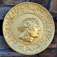 Load image into Gallery viewer, Roman Greek Alexander the Great Lysimachos Sculptural Wall relief plaque www.Neo-Mfg.com 12" c12
