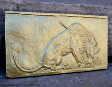 Load image into Gallery viewer, Assyrian Dying Lion Sculpture museum reproduction art 12" www.Neo-Mfg.com home decor relief e25
