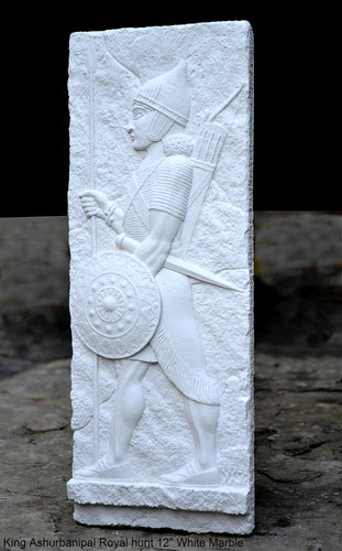 Assyrian Guard of the Kings Persian Persepolis guard King Ashurbanipal Royal hunt Soldiers relief art Wall Sculpture 12