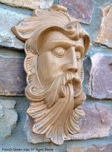 Load image into Gallery viewer, Nature Greenman French Green man wall relief www.Neo-Mfg.com 11&quot;
