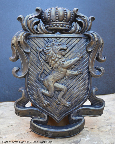 Decor Coat of Arms Lion wall plaque sign 11