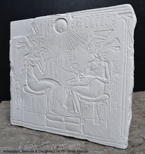 Load image into Gallery viewer, History Egyptian Akhenaten, Nefertiti &amp; Daughters Plaque Artifact Sculpture 15.75&quot; www.Neo-Mfg.com Museum Reproduction
